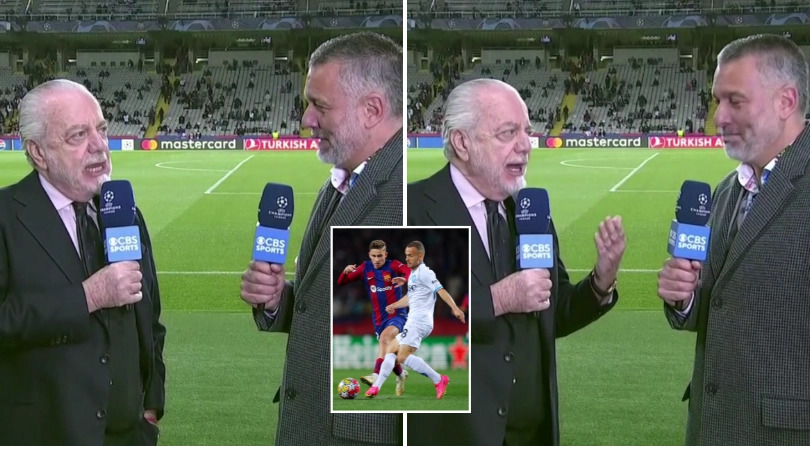 Napoli owner Aurelio De Laurentiis goes live on air to make insane promise to his players ahead of Barcelona game