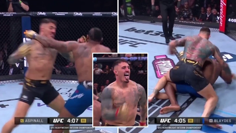 Tom Aspinall destroys Curtis Blaydes to defend interim UFC heavyweight title at UFC 304