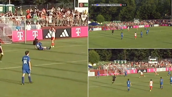 Sadio Mane produced shocking miss during Bayern Munich’s 27-0 friendly win