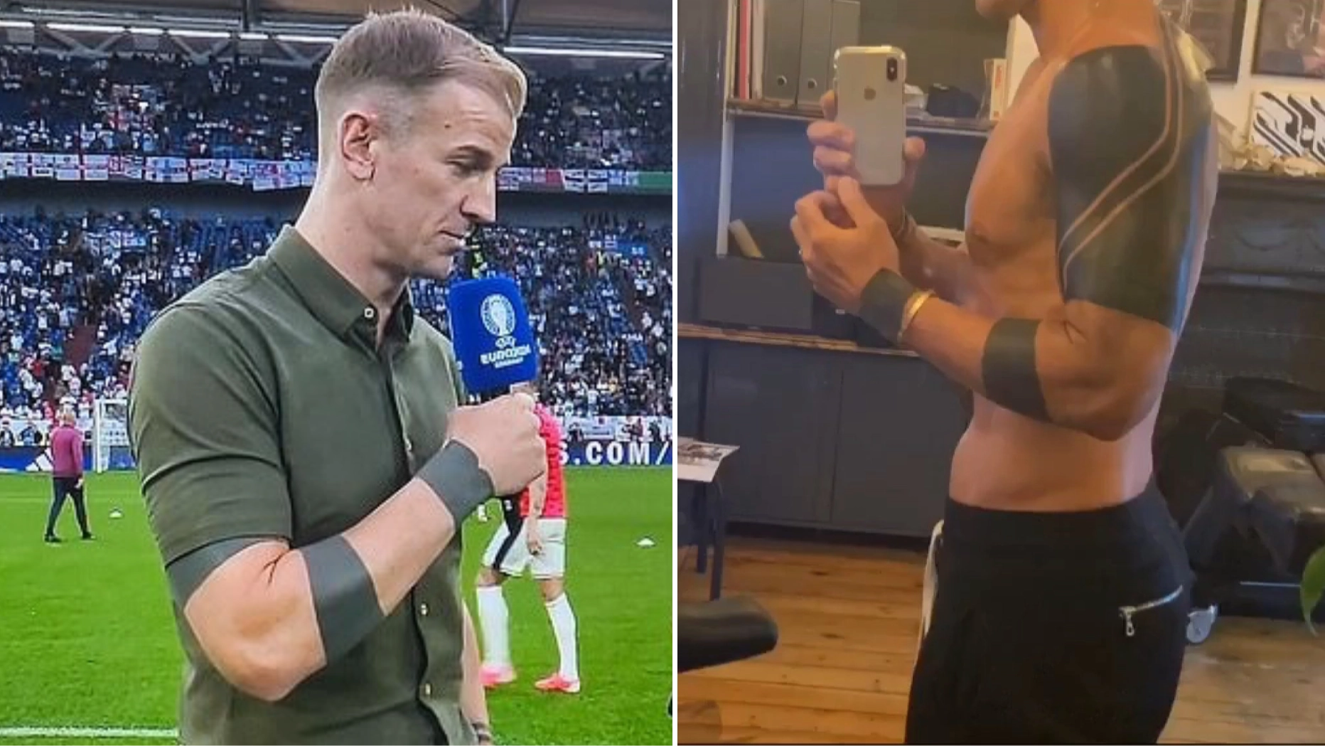 Joe Hart has two other bizarre tattoos which were covered up in BBC coverage