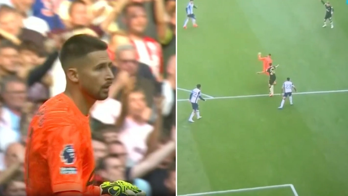 Fans stunned as Spurs goalkeeper Guglielmo Vicario escapes ‘blatant’ red card against Brentford
