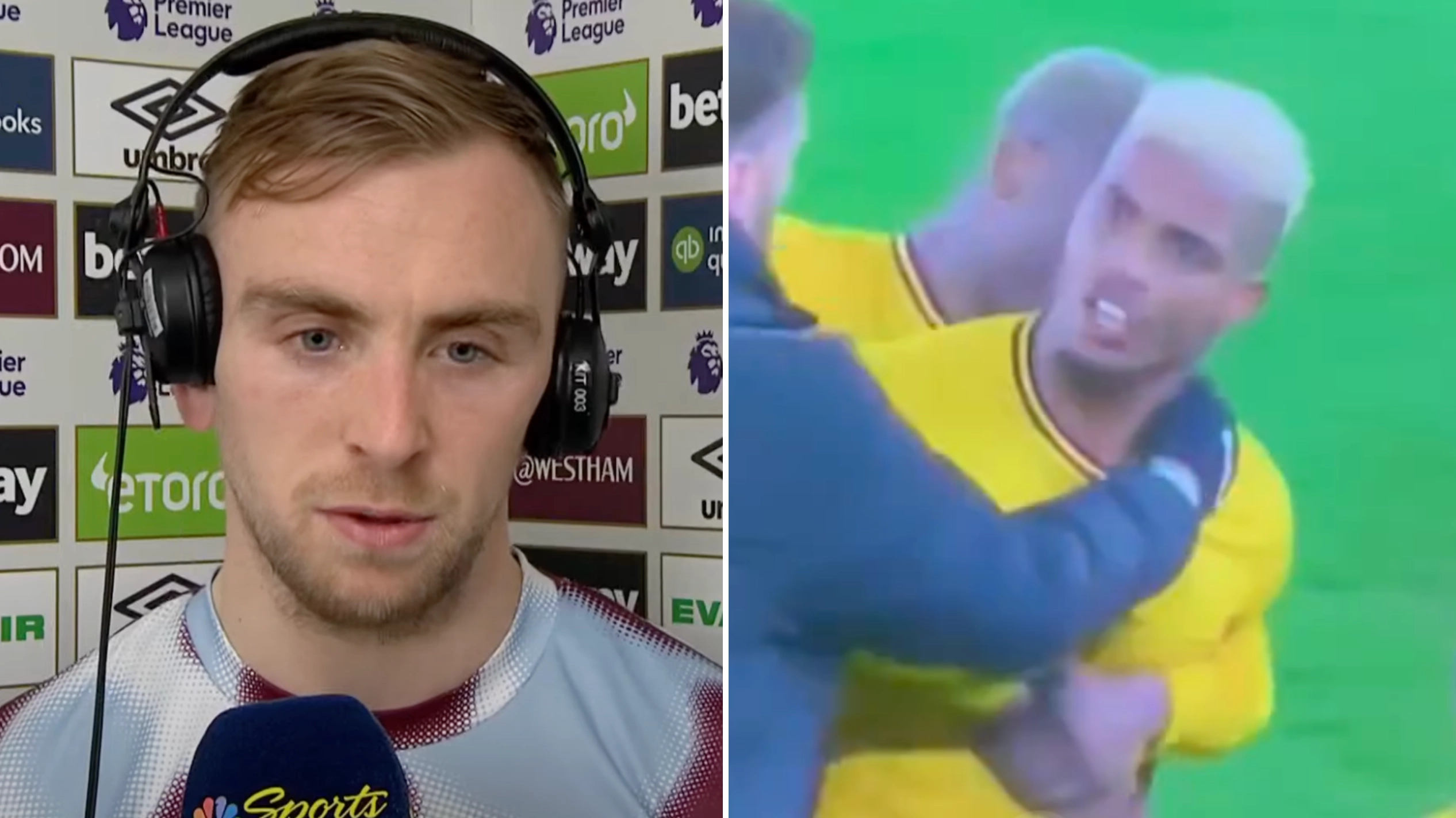 Jarrod Bowen reveals what he said to Mario Lemina as Wolves captain loses his head and pushes coach after West Ham game