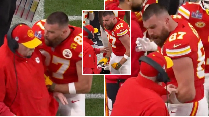 Lip reader reveals exactly what Travis Kelce said to coach during 'inappropriate' Super Bowl incident