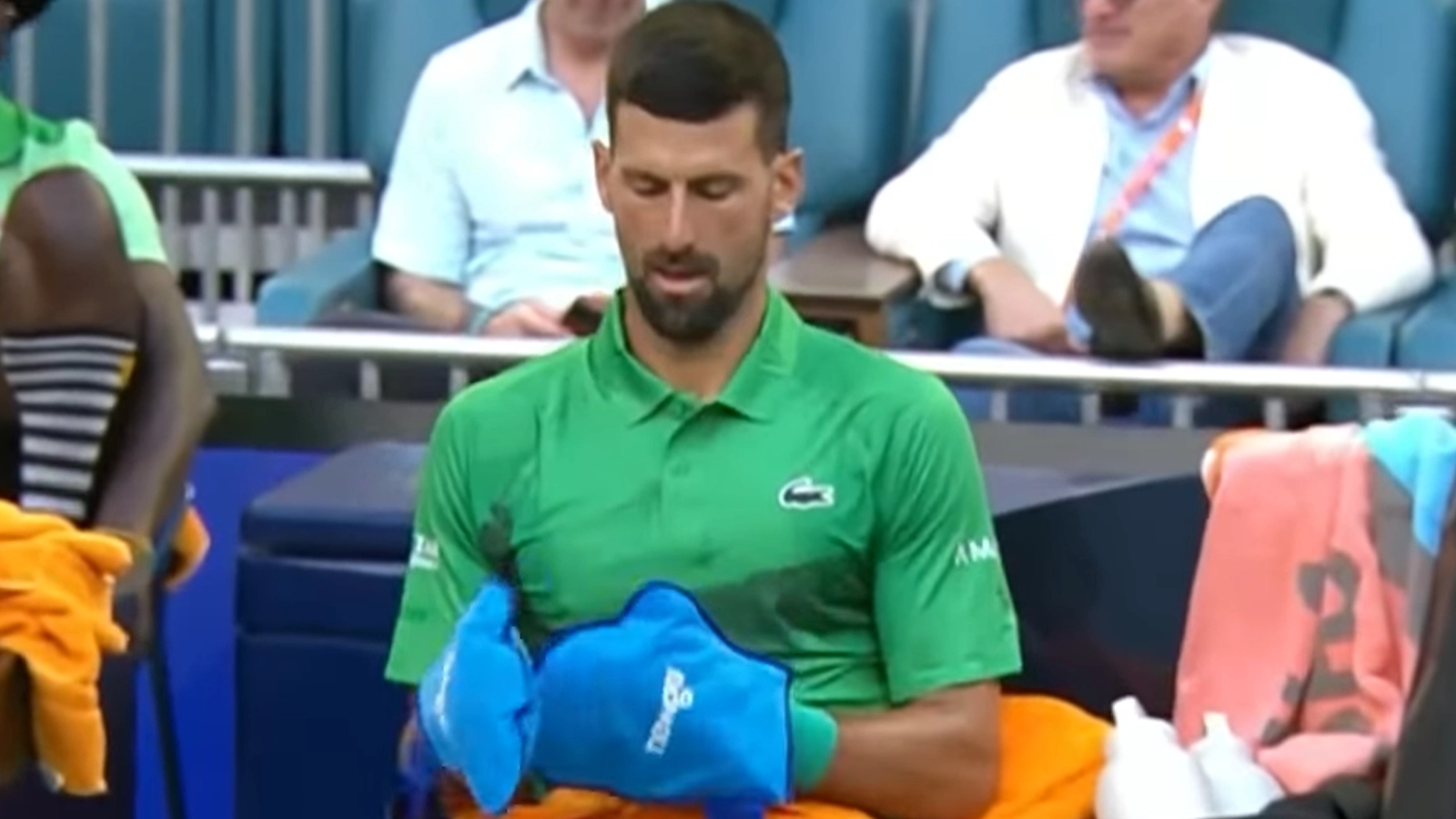 Why Novak Djokovic wore 'big blue oven gloves' at Miami Open as reason behind bizarre accessory revealed