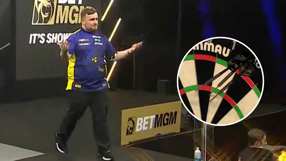 Luke Littler's reaction to hitting 26 has divided opinion as fans react to his shock Premier League defeat to Chris Dobey