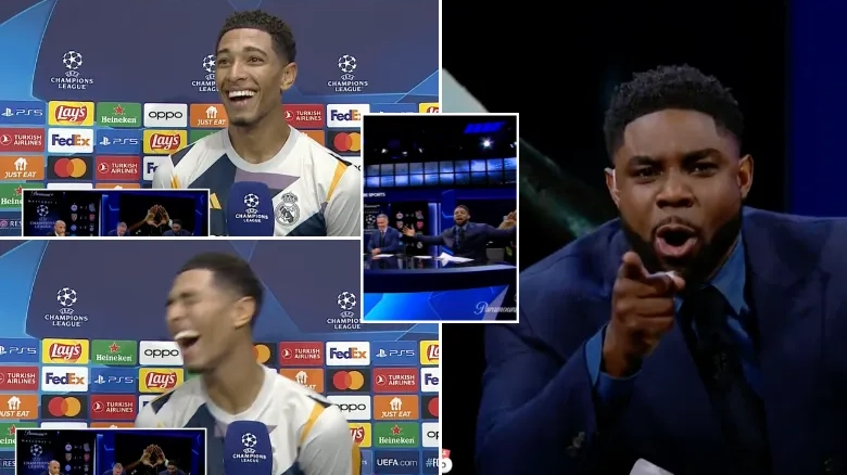 Jude Bellingham banters with Micah Richards and Jamie Carragher in hilarious CBS Sports interview