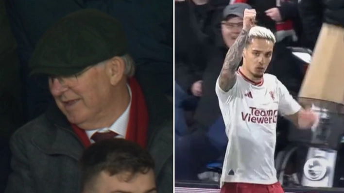 Man Utd fans spot Sir Alex Ferguson's reaction to Antony mistake during Nottingham Forest clash