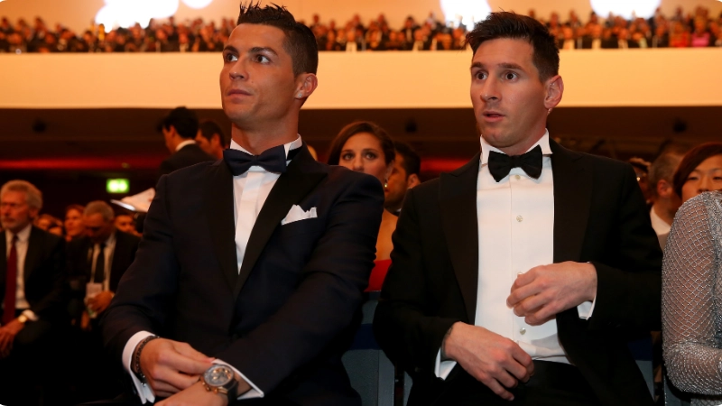 66 per cent of former footballers believe Cristiano Ronaldo has had a better career than Lionel Messi