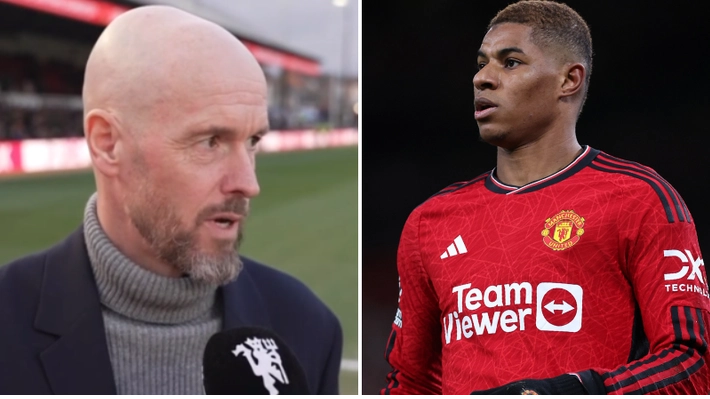 Man Utd boss Erik ten Hag gives blunt response for Marcus Rashford absence against Newport