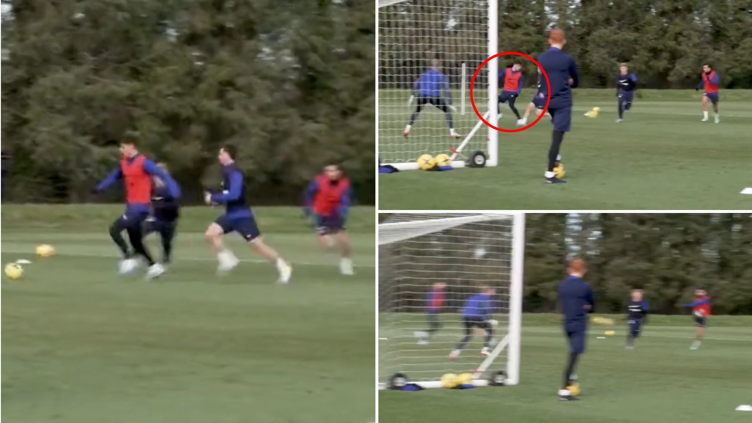 Chelsea fans are very excited by Joao Felix/Kai Havertz footage in training, they think it's the perfect partnership