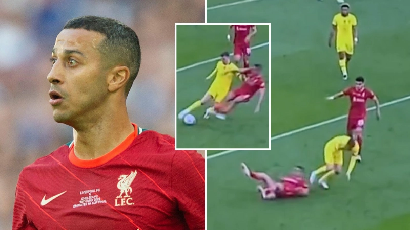 There's Still A Big Debate Happening About Thiago's 'Dangerous' Two-Footed Tackle On Mason Mount