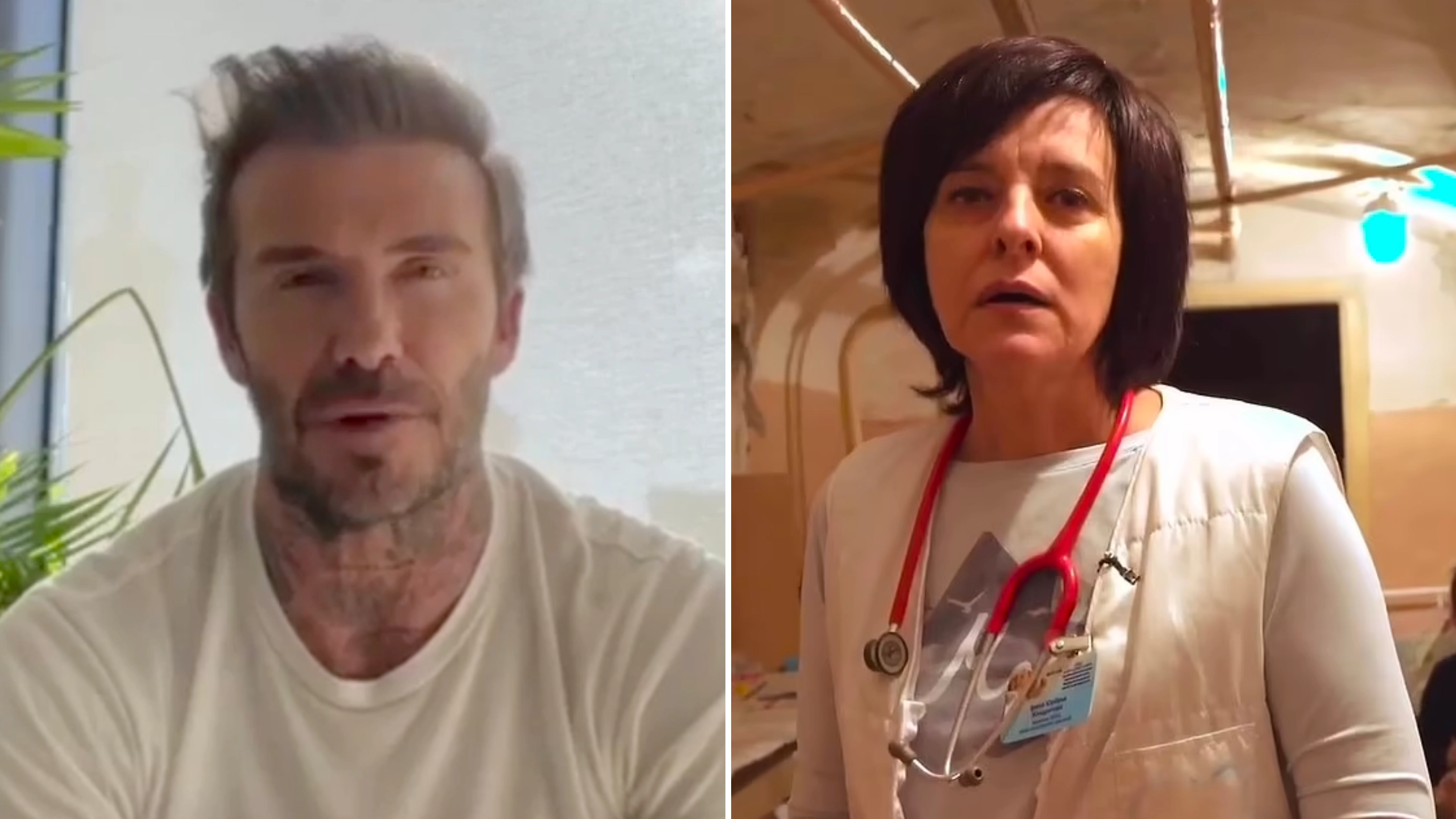 David Beckham Has Given His Instagram Account, With 71.5 Million Followers, To A Ukrainian Doctor