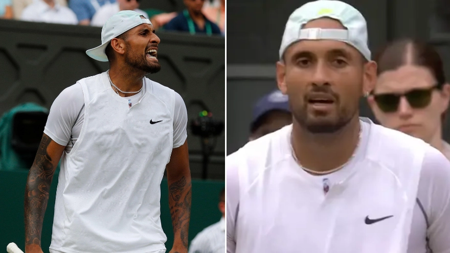 Wimbledon Fan Shouts At Nick Kyrgios To 'Stop Moaning' During Tennis Match
