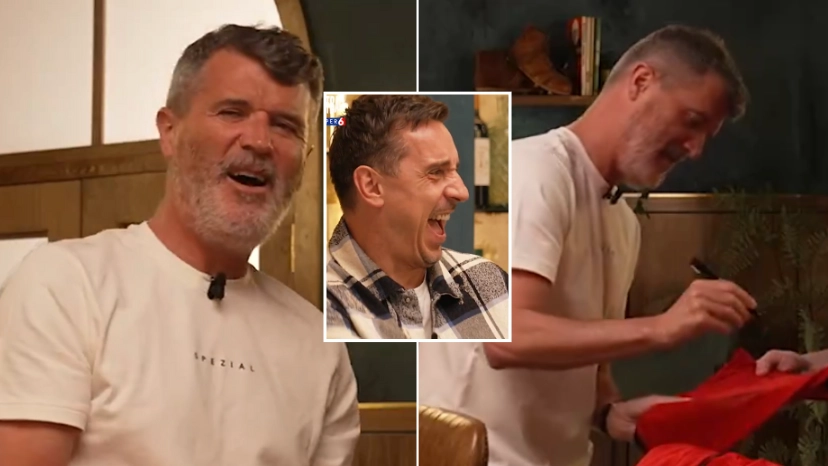 Roy Keane gives the most Roy Keane response after Gary Neville claims signing Man Utd shirt would 'devalue it'