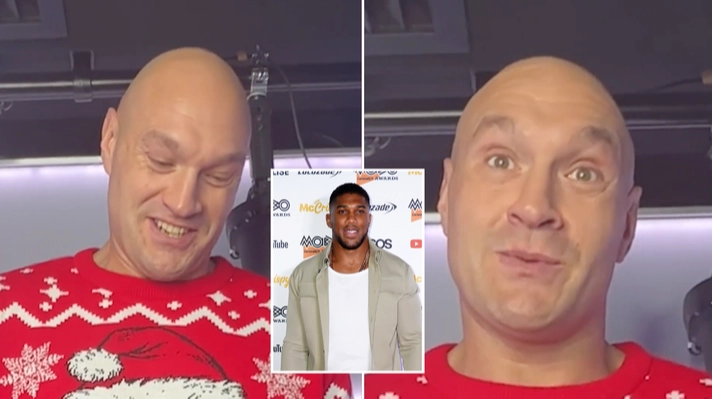 Tyson Fury can't resist poking fun at Anthony Joshua with Christmas cracker joke