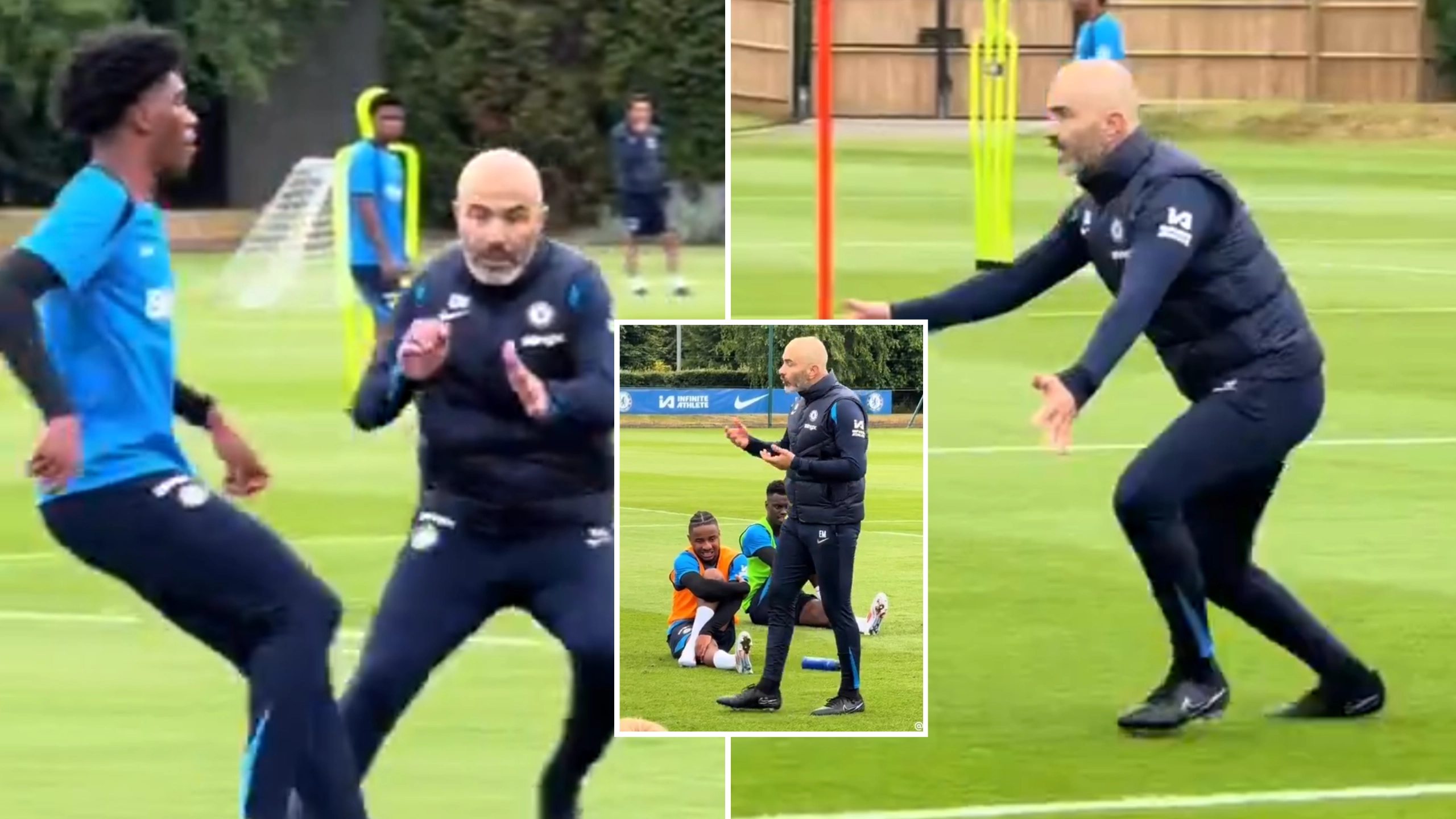 Chelsea fans have already made their mind up on Enzo Maresca as footage of his first training session emerges