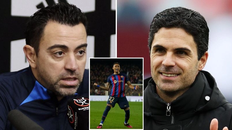 Barcelona star Raphinha would 'seriously consider' joining Arsenal this summer
