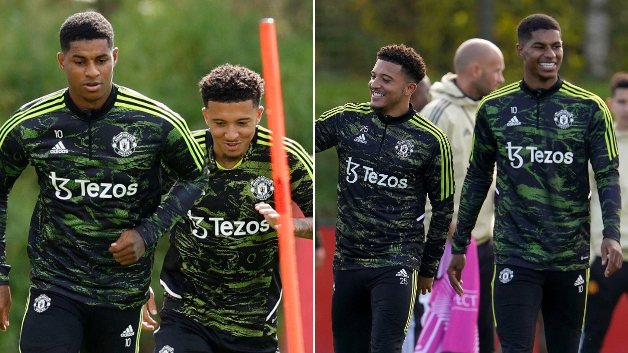 Marcus Rashford sends heartfelt message to Jadon Sancho after Man Utd return
