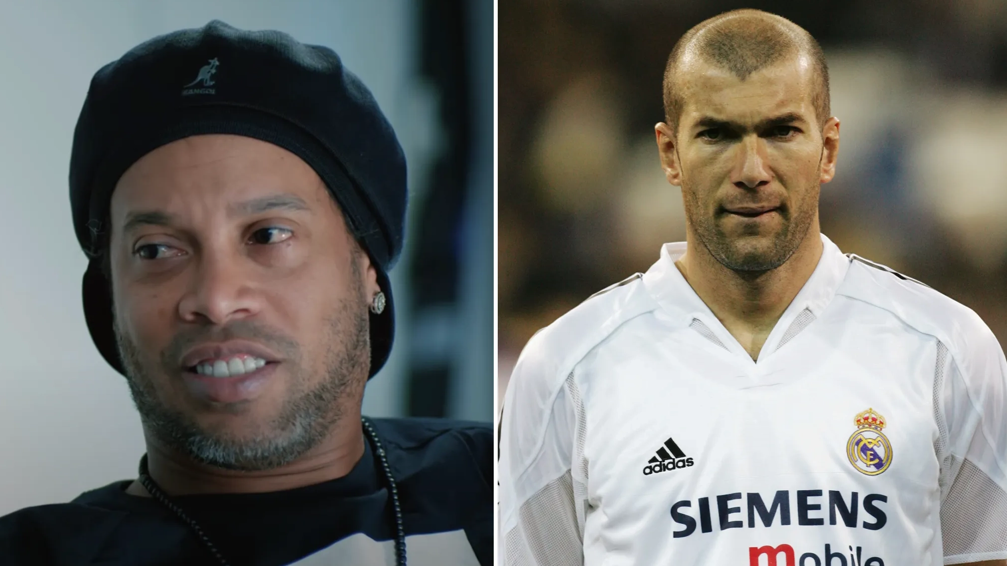 Ronaldinho has made his feelings clear on Zinedine Zidane as fans debate who is the better player