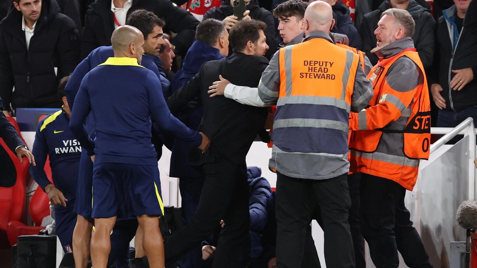 Revealing New Angle of Diego Simeone's Furious Clash With Liverpool Fan Emerges