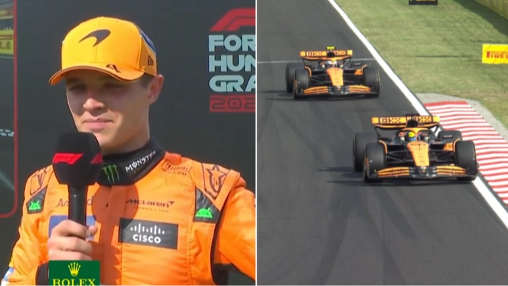 Lando Norris' post-race reaction to letting Oscar Piastri through at Hungarian GP says it all after radio saga