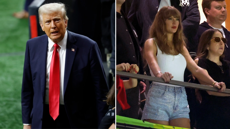 Donald Trump aims brutal dig at Taylor Swift in aftermath of Super Bowl incident that left Travis Kelce 'devastated'