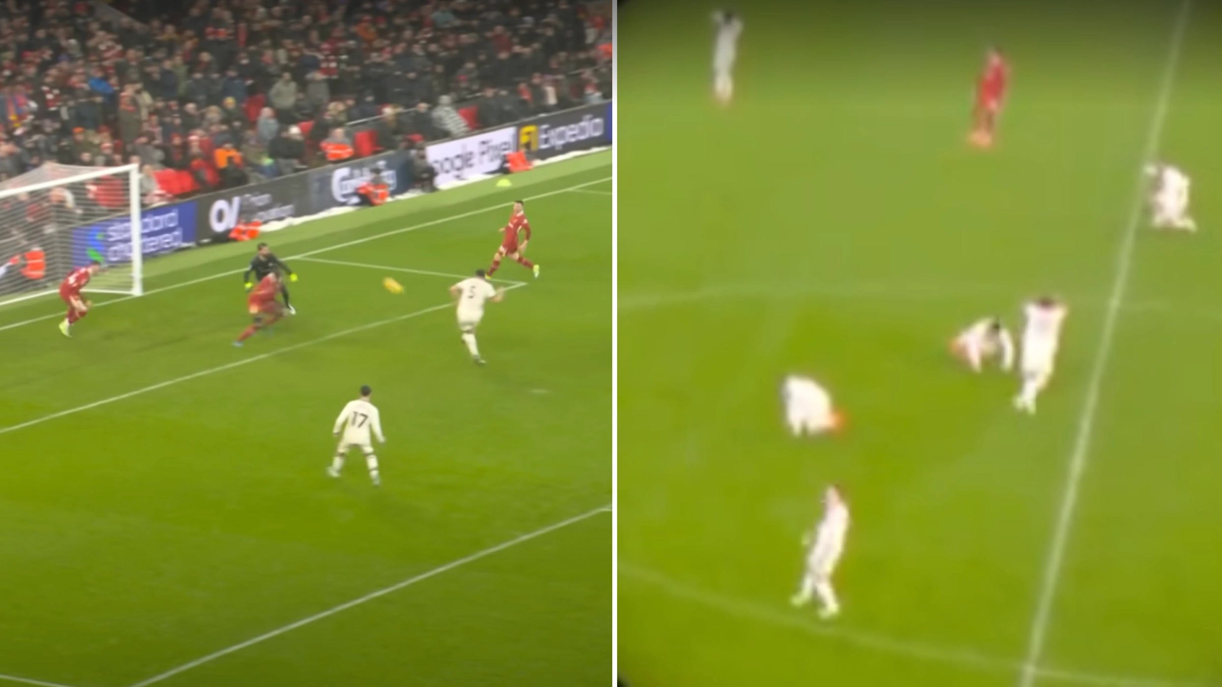 Man Utd players' immediate reaction to Harry Maguire miss vs Liverpool emerges in previously unseen footage