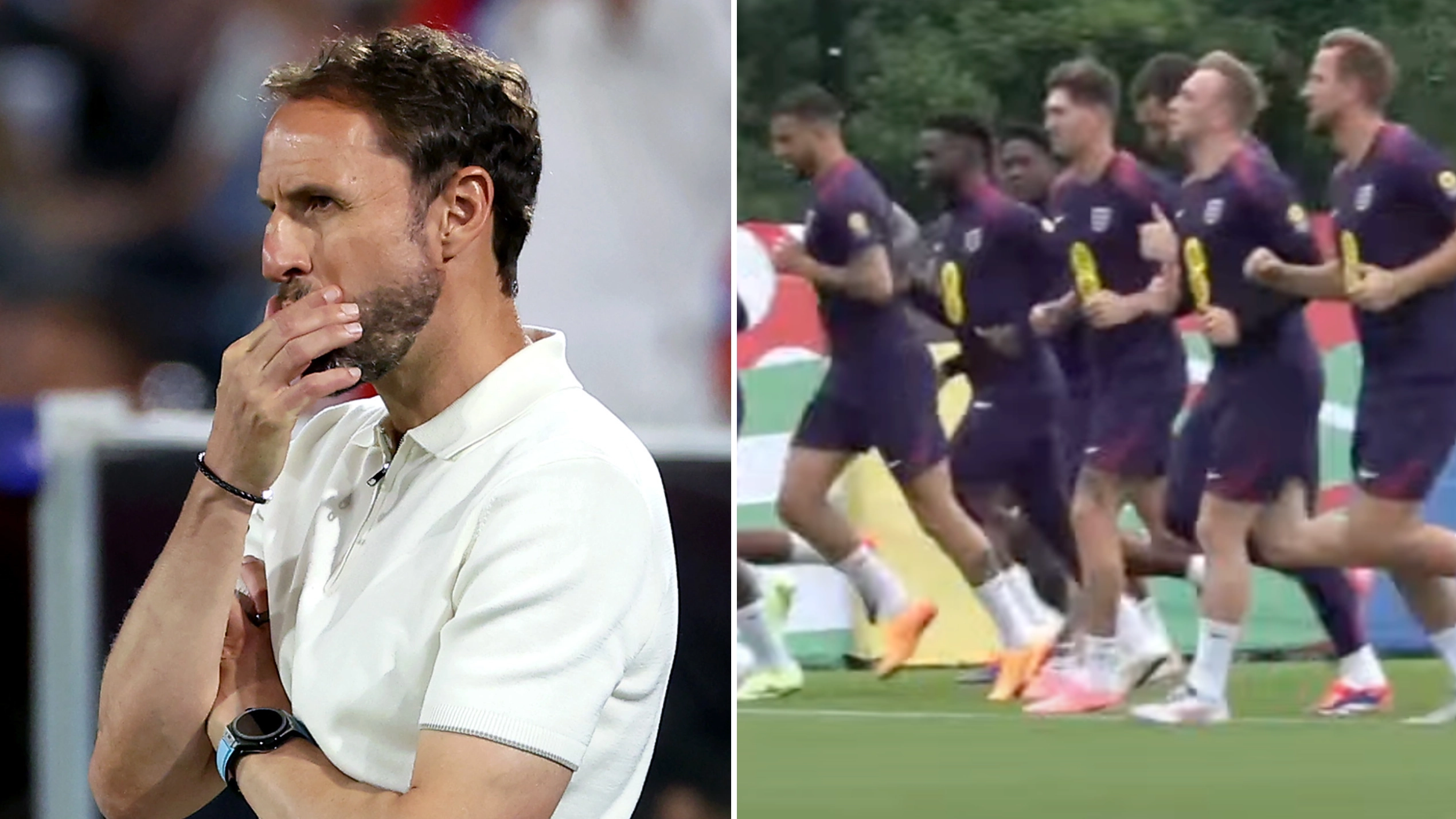 Three key England players miss full training as doubts raised over fitness ahead of Slovakia game