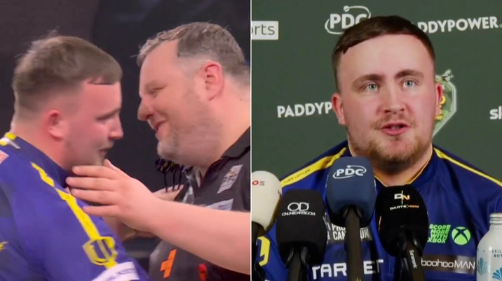 Luke Littler reveals what he told Ryan Joyce immediately after dramatic World Darts Championship win