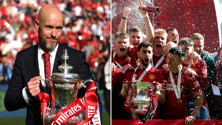 Man Utd star breaks silence on his future after FA Cup victory over Man City