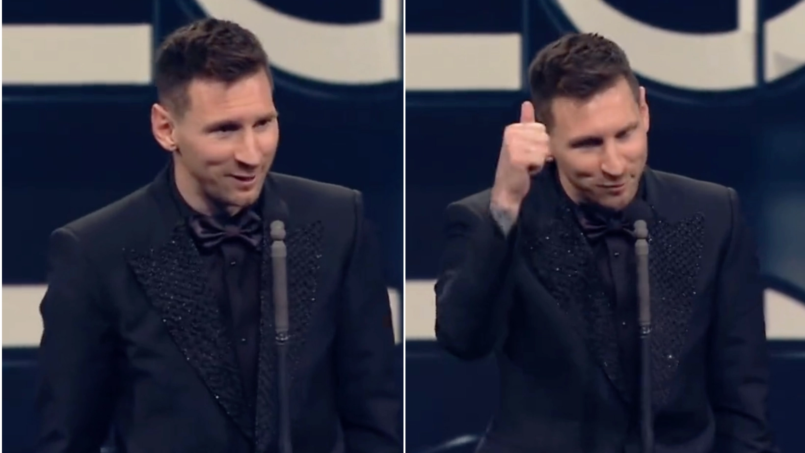 Lionel Messi left audience in stitches at the end of Best FIFA Men's Player award acceptance speech