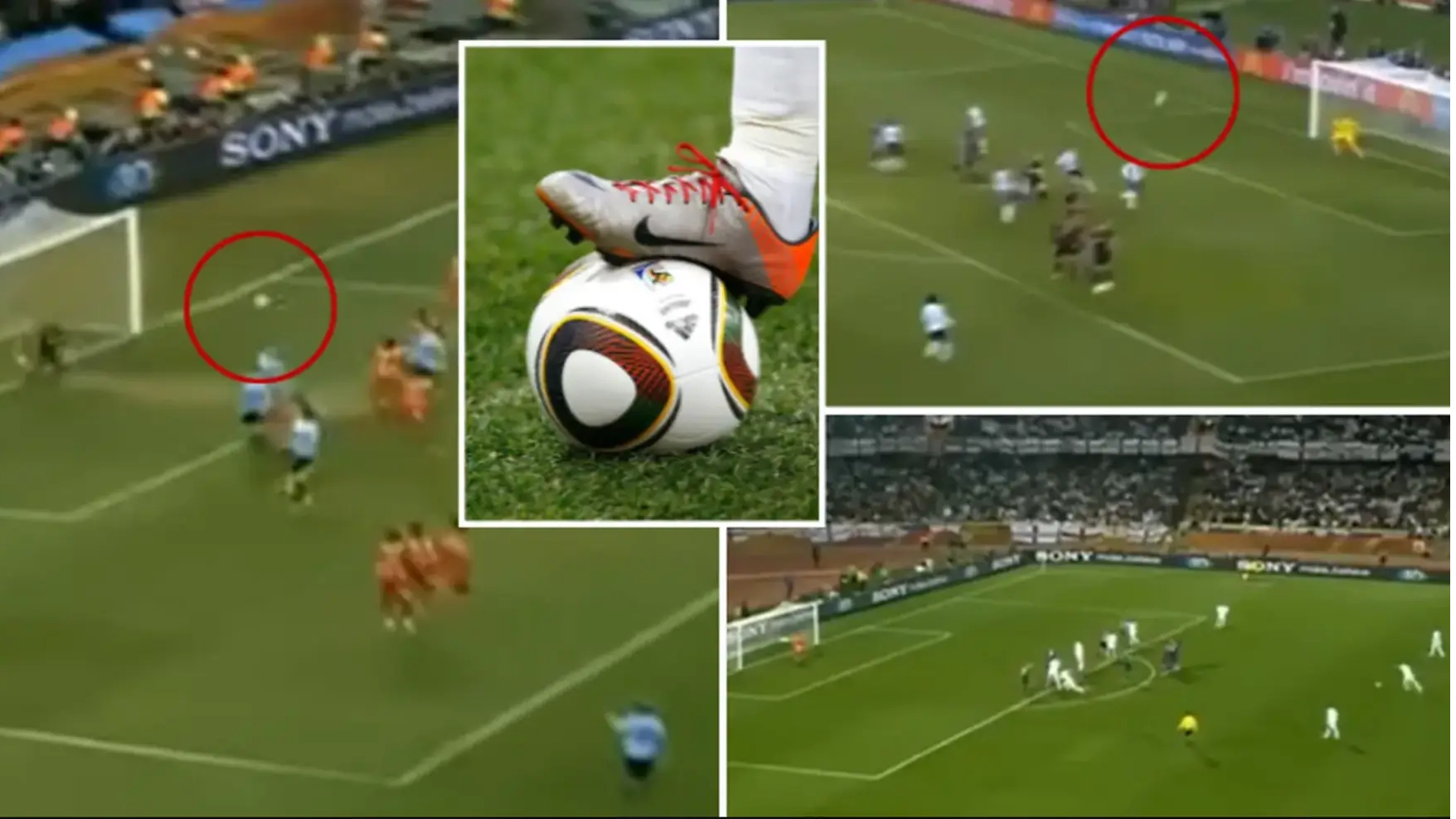 Footage resurfaces of the Jabulani ball causing absolute carnage at the 2010 World Cup