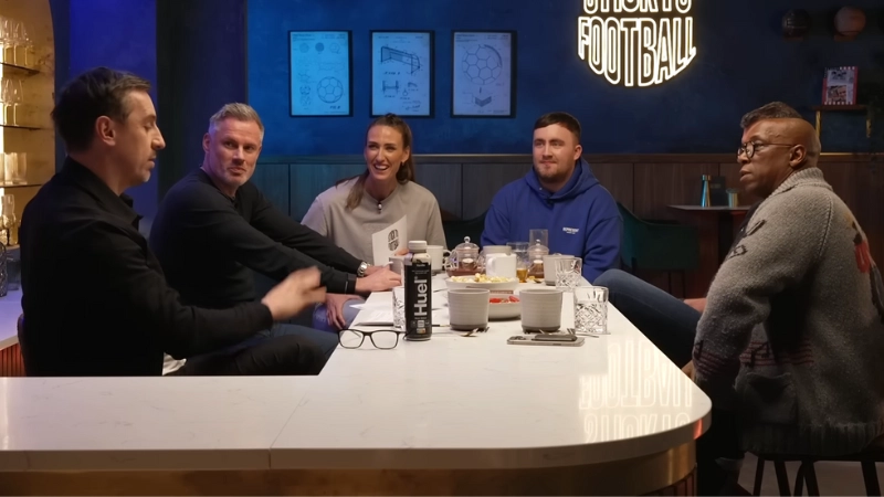 Darts star slams Gary Neville for "disrespectful" question to Luke Littler on podcast