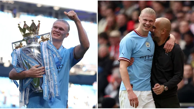 Erling Haaland makes Premier League history after claiming the Young Player of the Season award