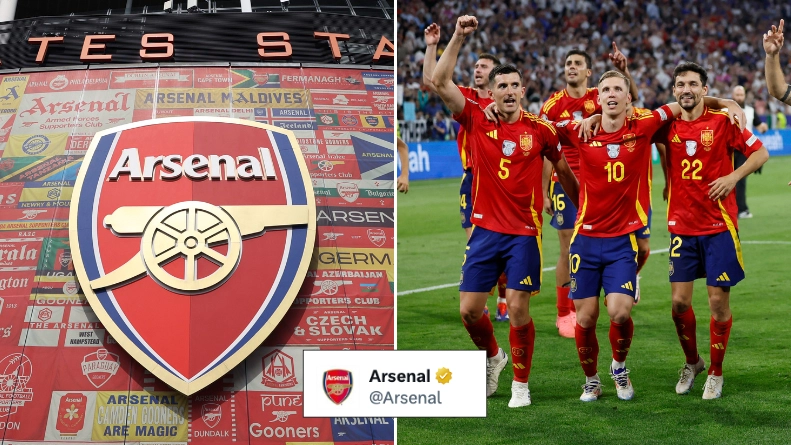 Arsenal mocked by rival fans for what they posted after Spain’s win over France