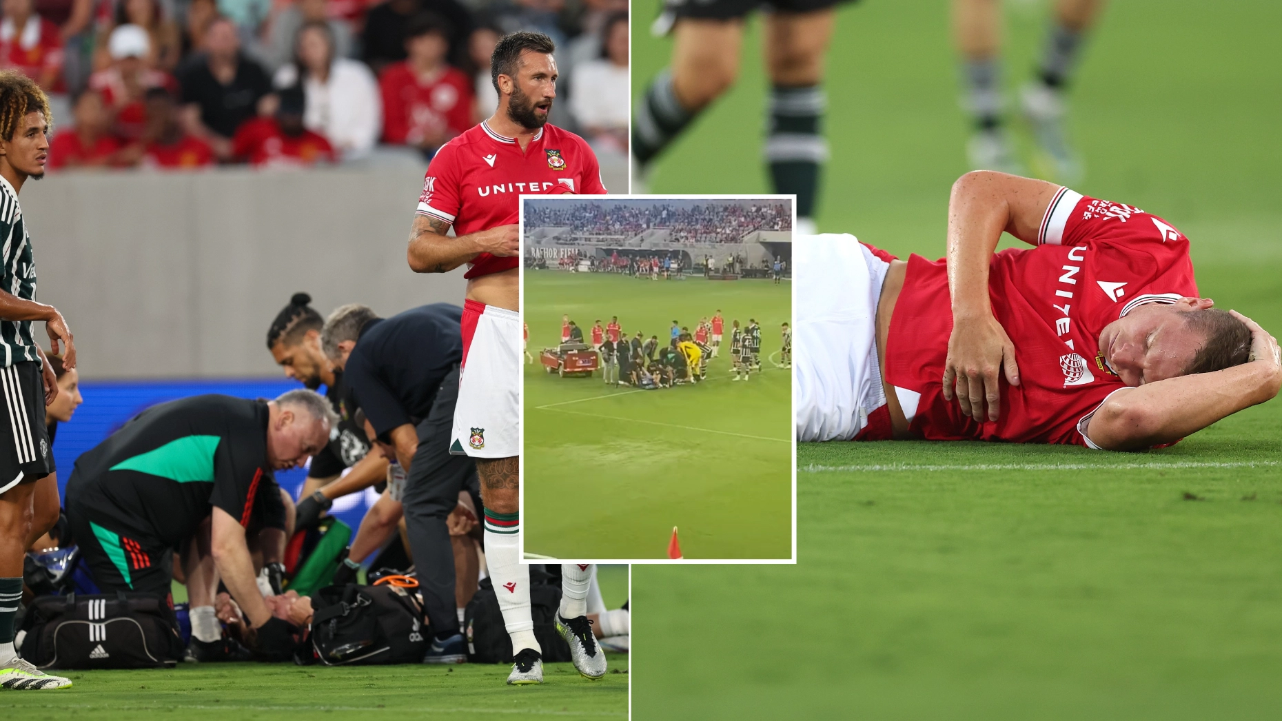Wrexham boss Phil Parkinson hits out at Man United youngster after Paul Mullin left with punctured lung