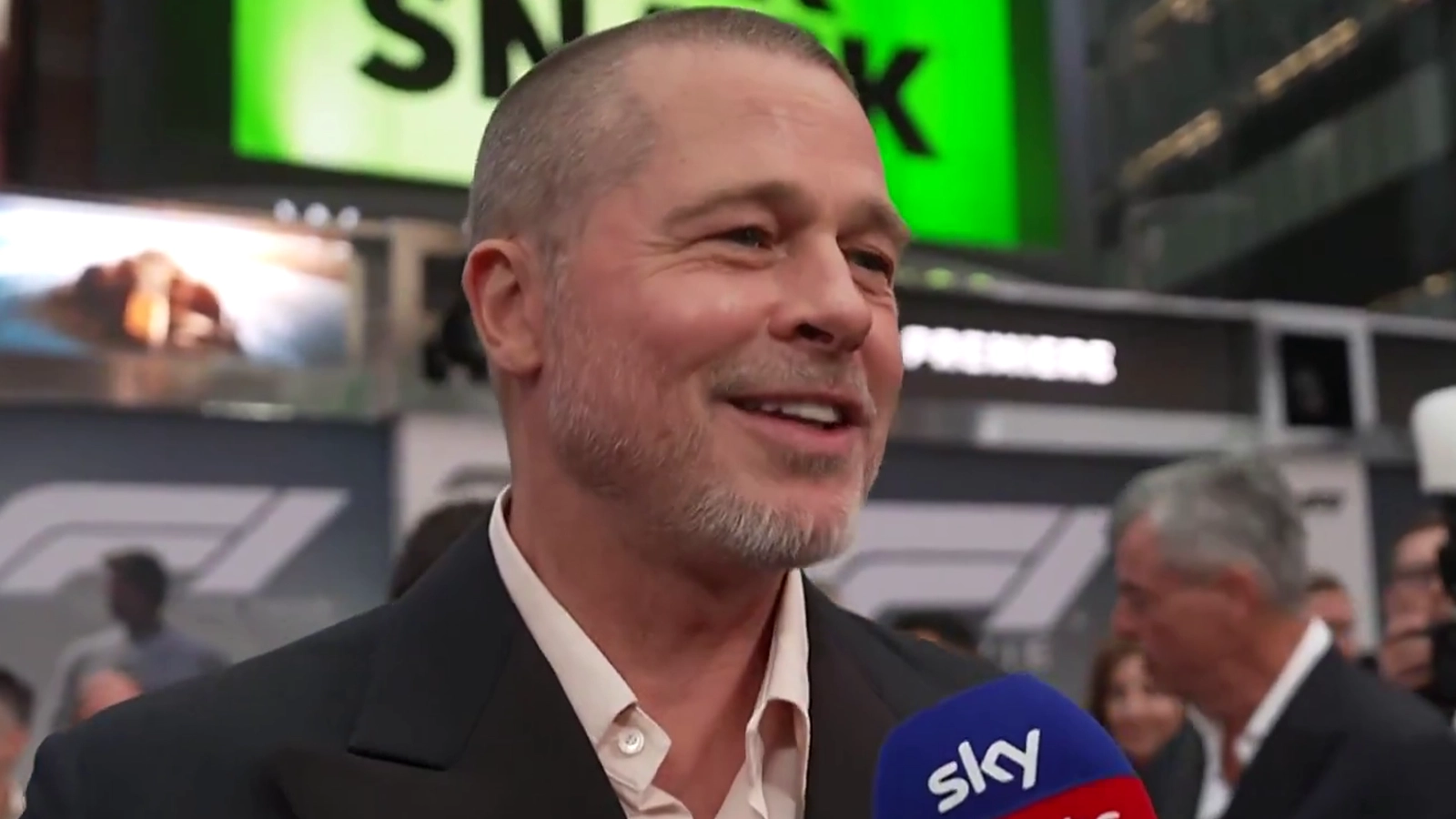 Brad Pitt makes 'insane' comment after having F1 movie premiere interview interrupted by George Russell
