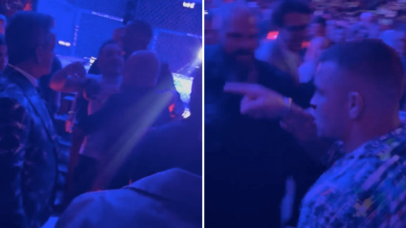 Dustin Poirier And Michael Chandler Had Heated Altercation At UFC 276, Had To Be Separated By Security