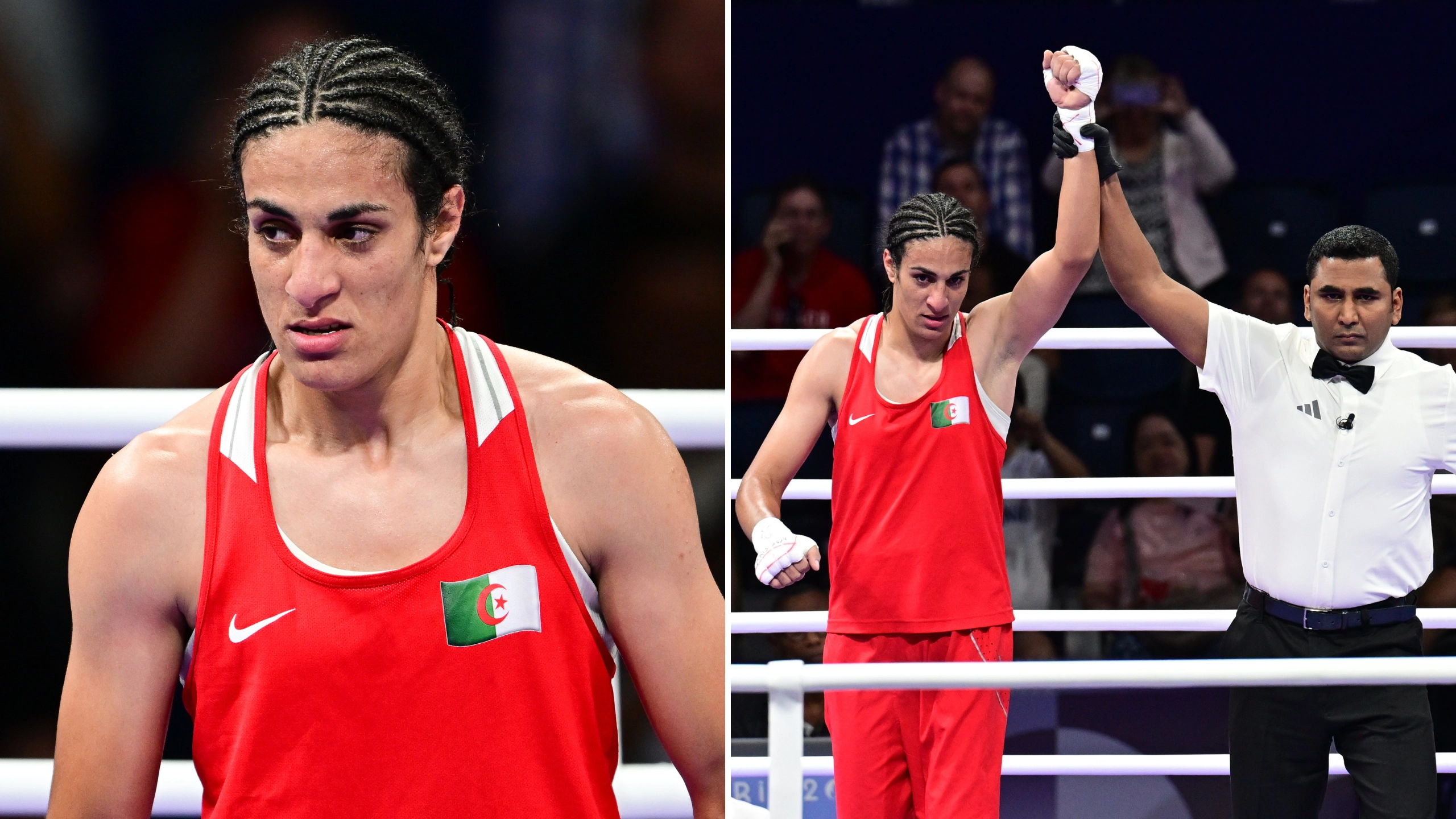 Imane Khelif speaks out in first sit-down interview since Olympic opponent abandoned fight after 46 seconds