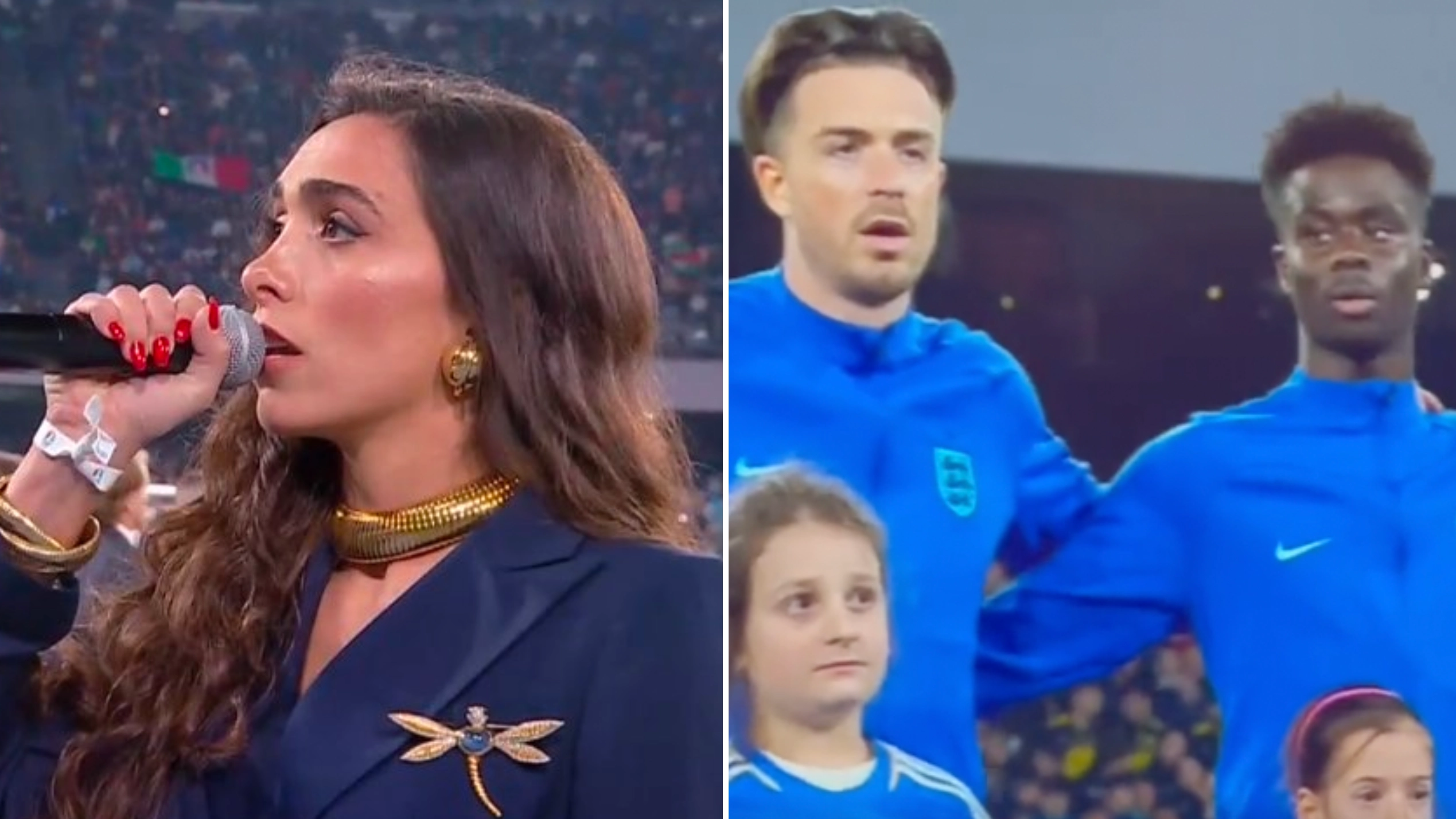 England fans complain about butchered national anthem
