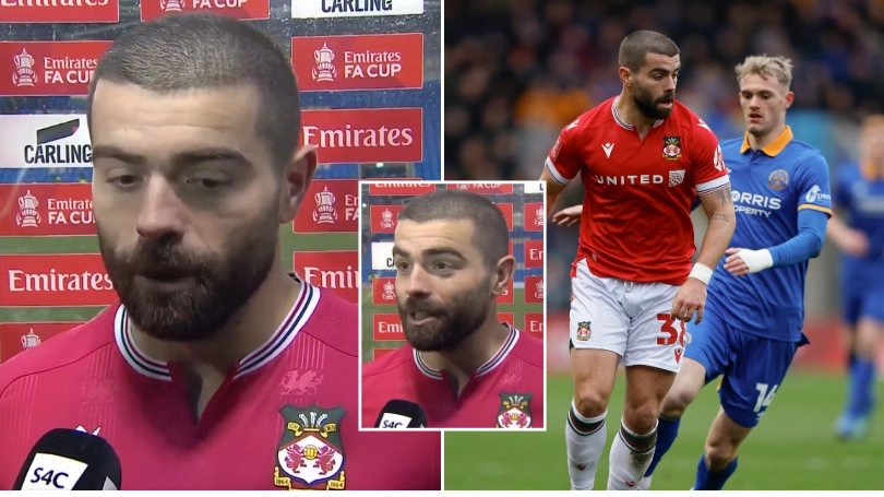 Wrexham's Elliot Lee calls out Shrewsbury player in post-match interview after 'semi-pro' dig, he didn't hold back