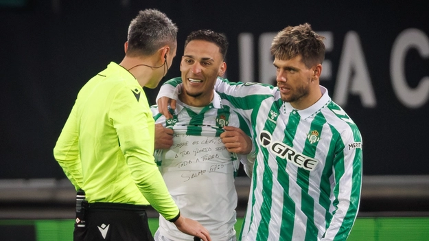 Antony reveals cryptic message on his undershirt after scoring again for Real Betis