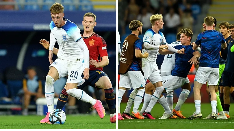 Sergio Gomez slams Man City teammate Cole Palmer for celebrations after Euro Under-21 final win