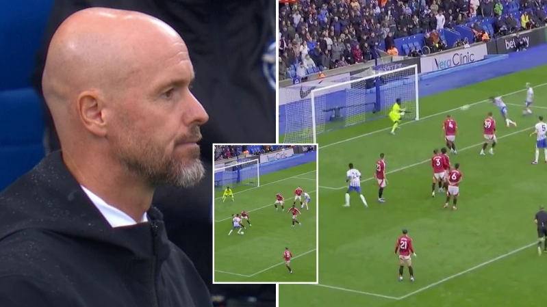 Man Utd fans lose it with one player after conceding last minute winner against Brighton