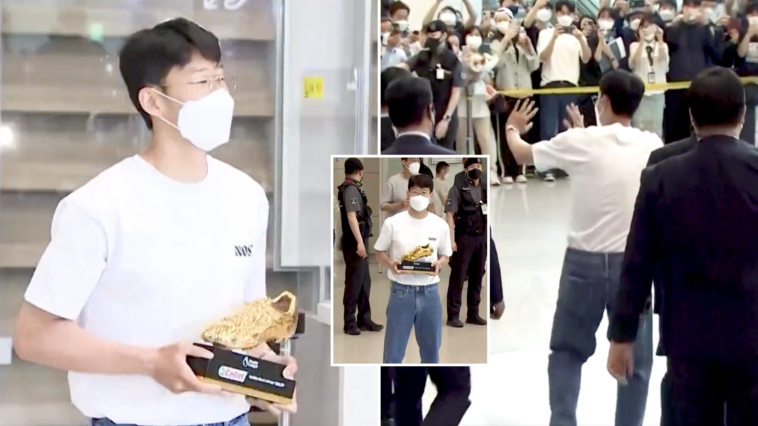 Son Heung-Min Received An Incredible Reception At South Korean Airport After Returning With Premier League Golden Boot
