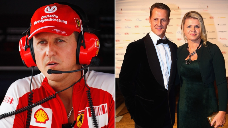 Three men charged over alleged Michael Schumacher blackmail plot that targeted F1 legend's family