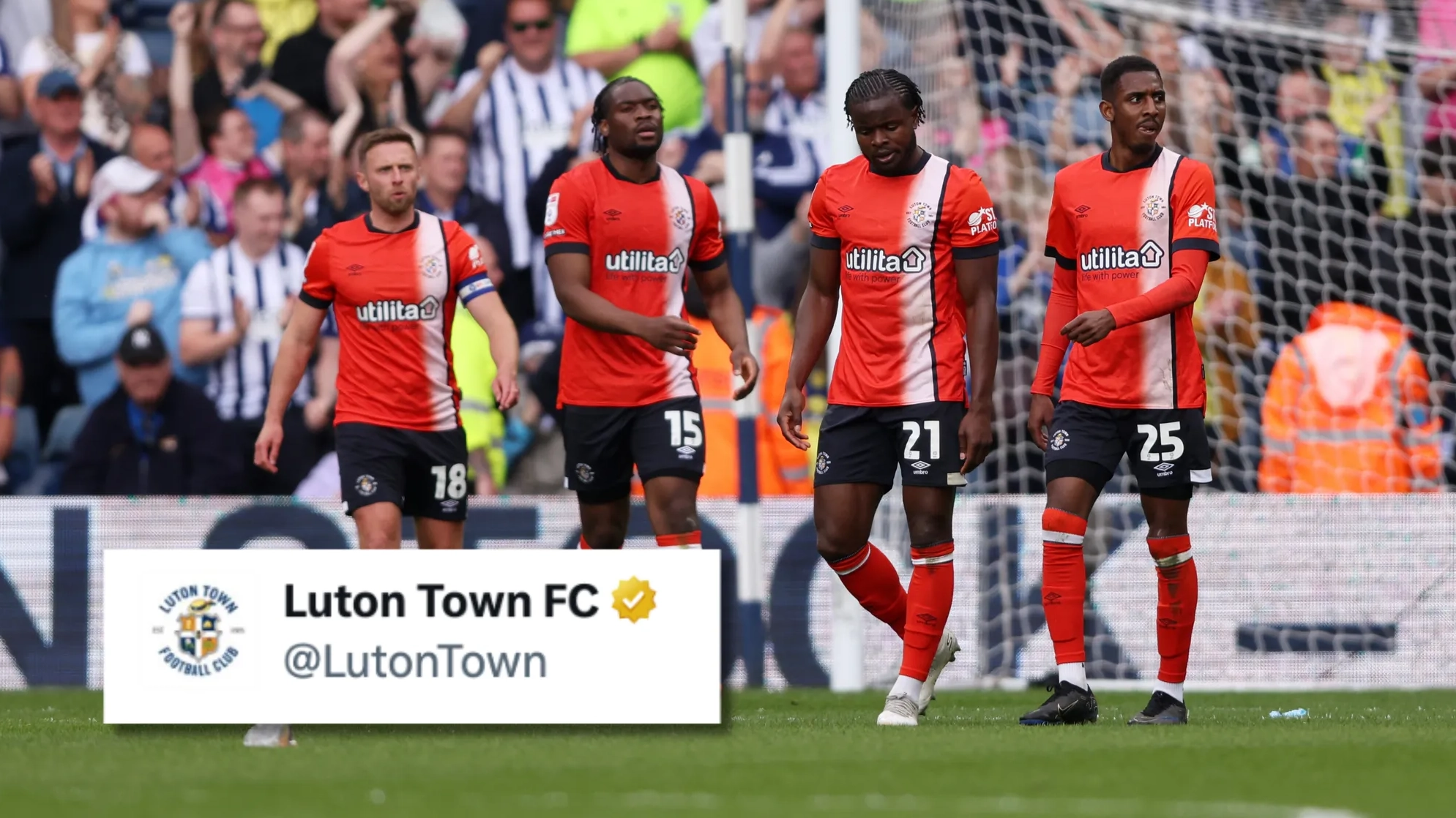 Luton Town called 'spineless' for what they posted after suffering second consecutive relegation on Championship final day