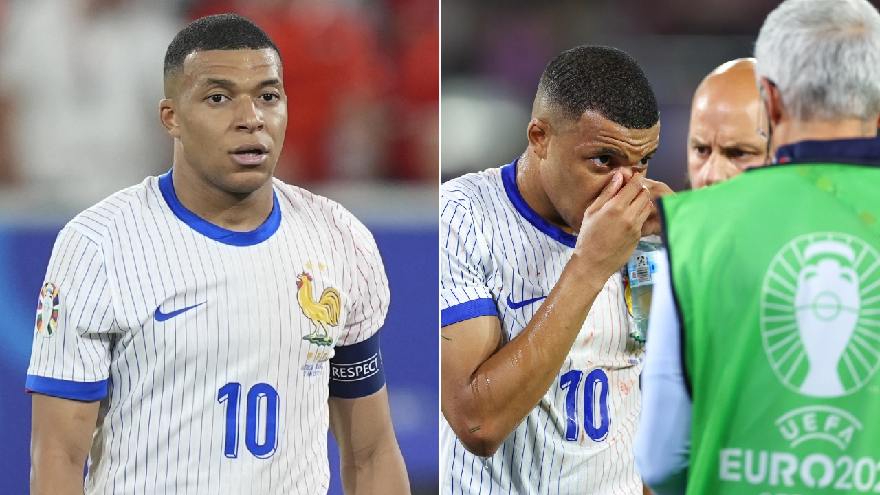 Kylian Mbappe posts cryptic six-word message amid fears over his Euro 2024 involvement