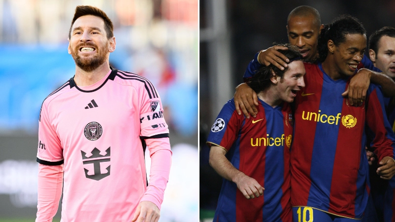 Lionel Messi didn't hesitate when naming two former Liverpool players in dream XI featuring Kylian Mbappe and Ronaldinho