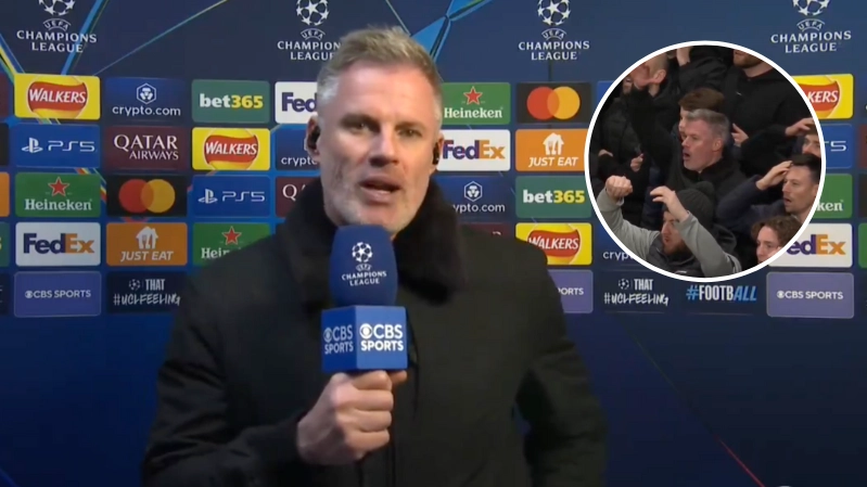Jamie Carragher spots concerning thing ref allowed in Liverpool shootout vs PSG that doesn't 'normally' happen